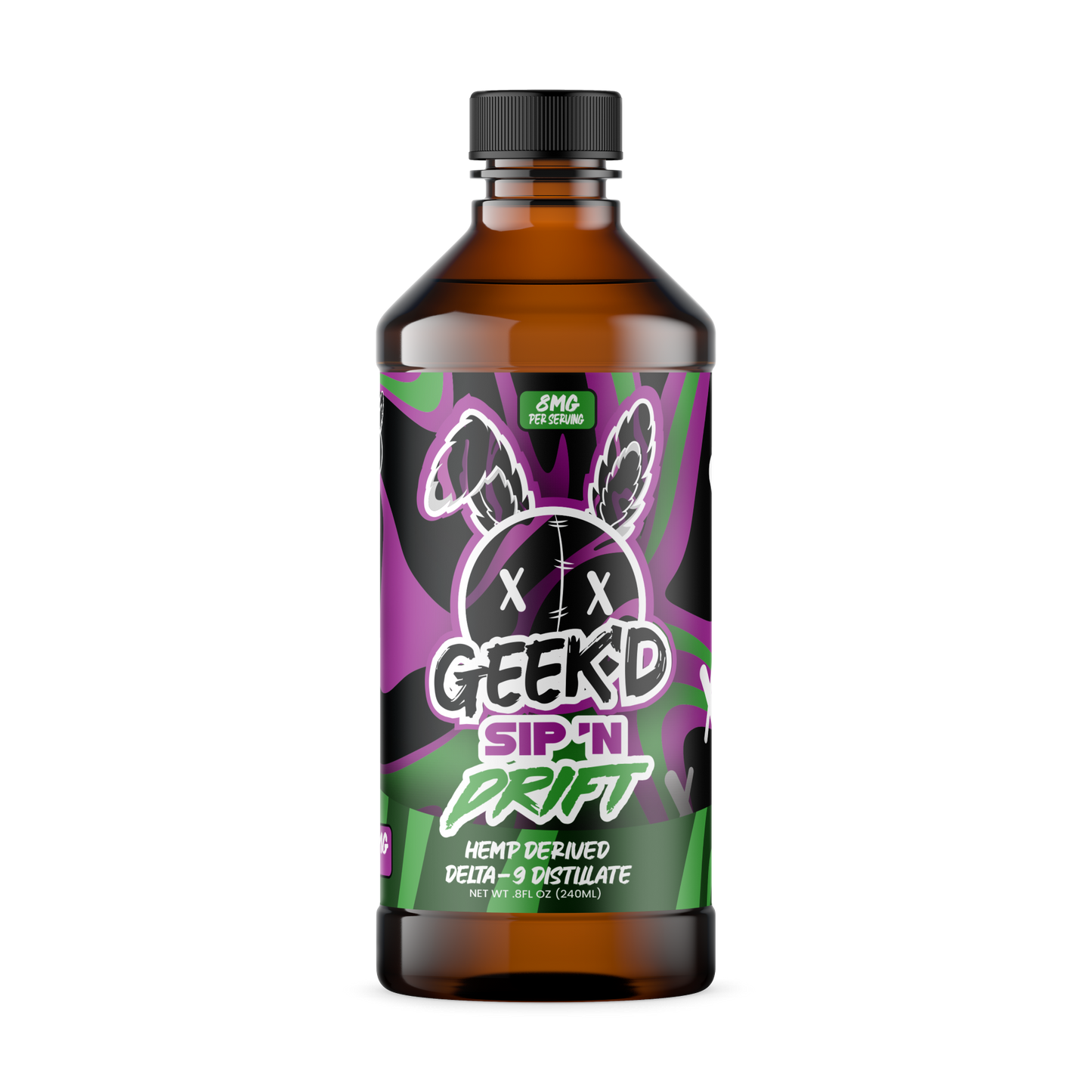 GEEK'D | D9 Hemp Syrup - 800mg
