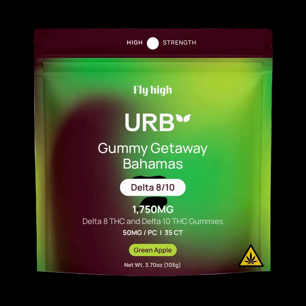 URB D9/D10 Getaway Bahamas Fly High Gummies 1750mg:(35CT)