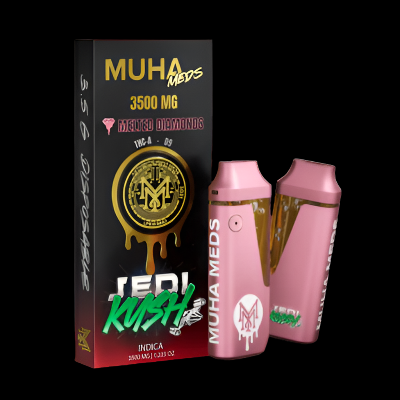 MUHA MEDS | THC-A/D9 | Melted Diamonds Disposable Vape - 3.5: Jedi Kush: Indica