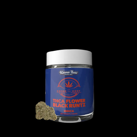 Kanna Boss - 4G THC-A Flower- Black Runtz -25.40 % (Indica)