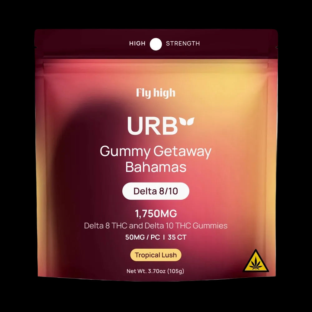 URB D9/D10 Getaway Bahamas Fly High Gummies 1750mg:(35CT)