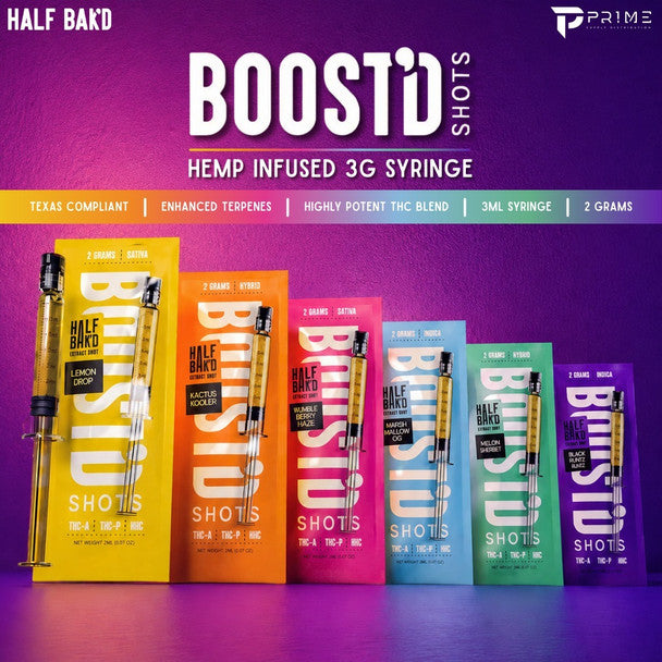 Half Bak'D Boost'D Hemp Infused Syringe 3G