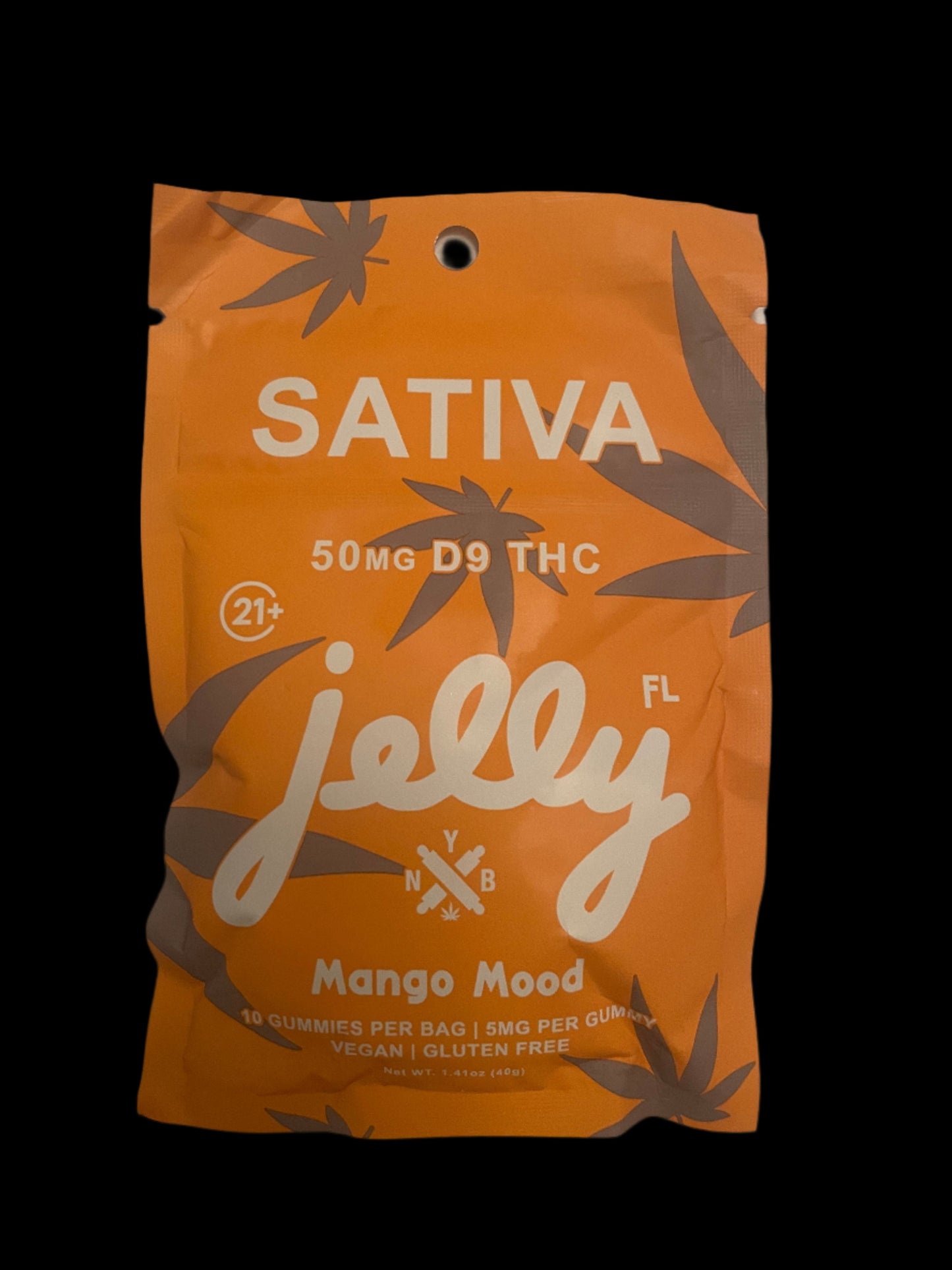 Not Your Bakery|THC-A Live Sugar Gummies: 5 mg Each- Mango Mood (Sativa)