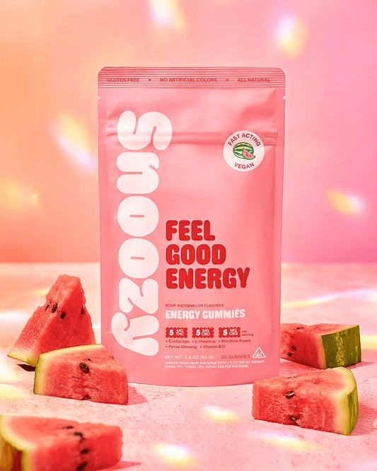 Snoozy Feel Good Energy THC Gummies