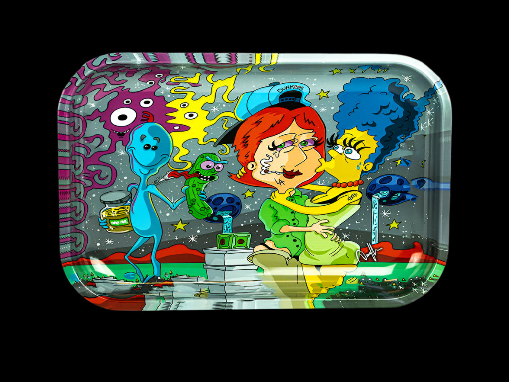 Metal Rolling Tray Marge and Lois