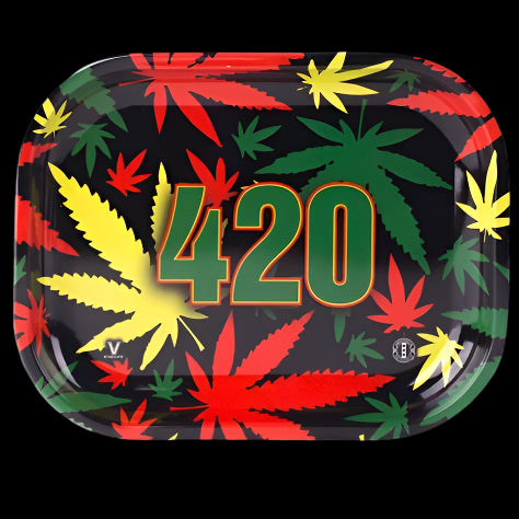 Metal Rolling Tray 420 Rasta